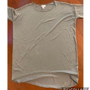 LulaRoe Irma, XS. Solid gray